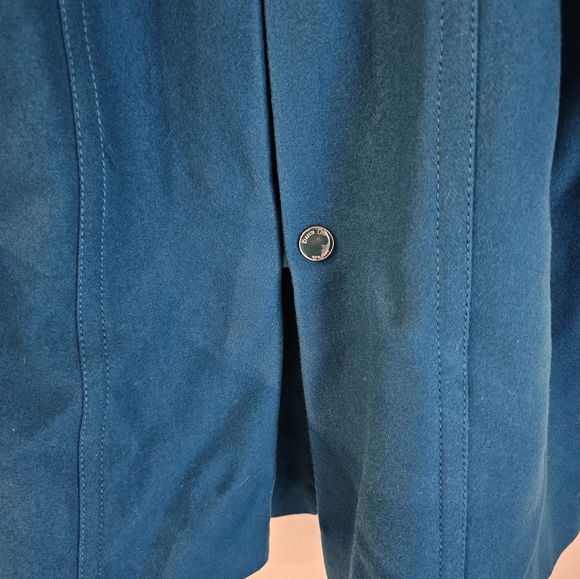 Kenneth Cole New York • Long Peacoat •  Teal •WSize 12 • 60% Wool Blend - Picture 11 of 12